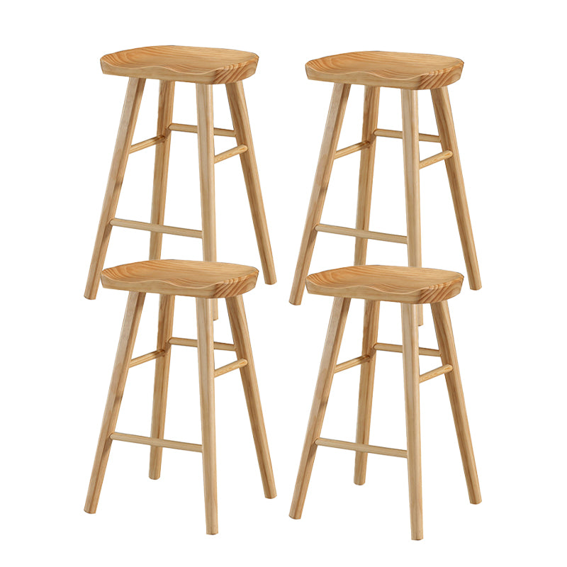 Tabouret de Bar en bois de Style industriel, siège de selle, tabouret de comptoir pour Bar de cuisine