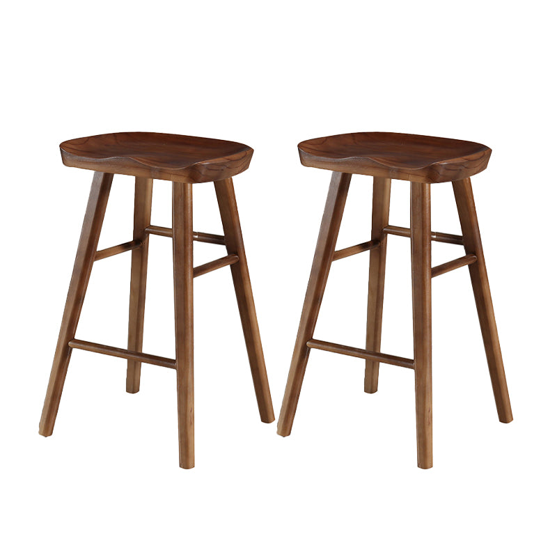 Tabouret de Bar en bois de Style industriel, siège de selle, tabouret de comptoir pour Bar de cuisine