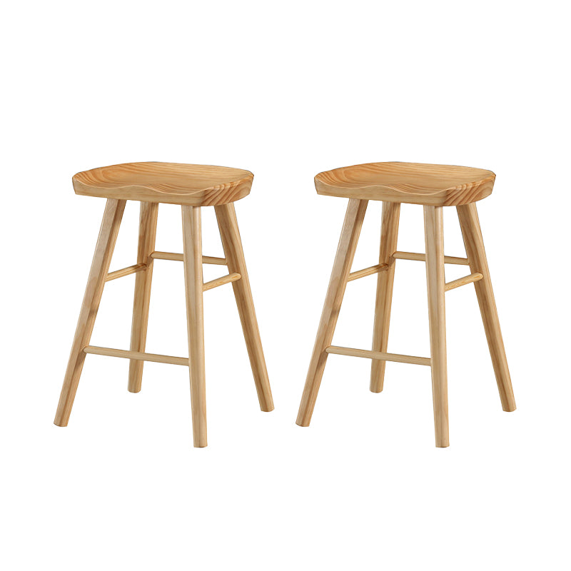 Tabouret de Bar en bois de Style industriel, siège de selle, tabouret de comptoir pour Bar de cuisine