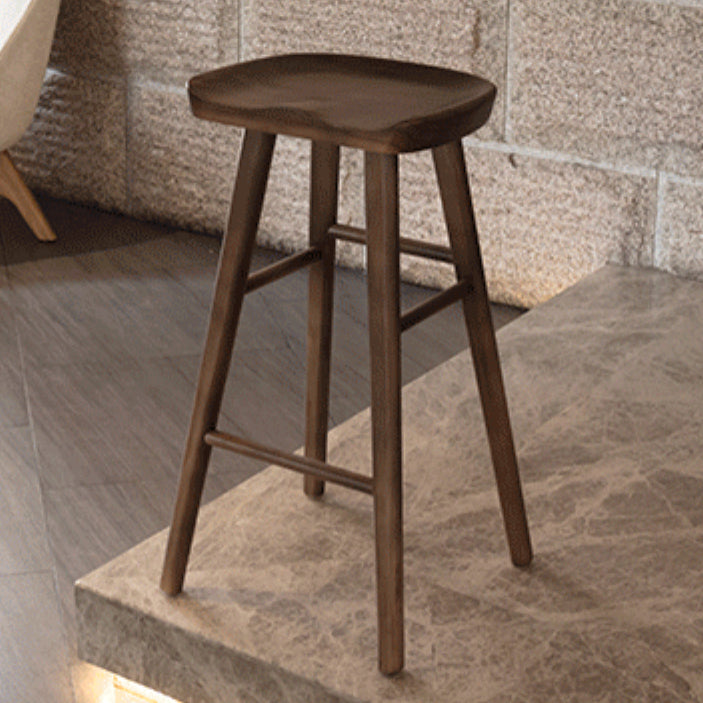 Tabouret de Bar en bois de Style industriel, siège de selle, tabouret de comptoir pour Bar de cuisine