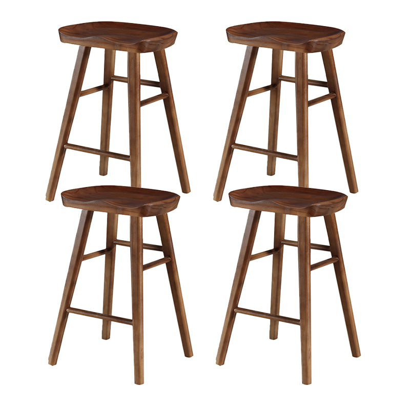Tabouret de Bar en bois de Style industriel, siège de selle, tabouret de comptoir pour Bar de cuisine