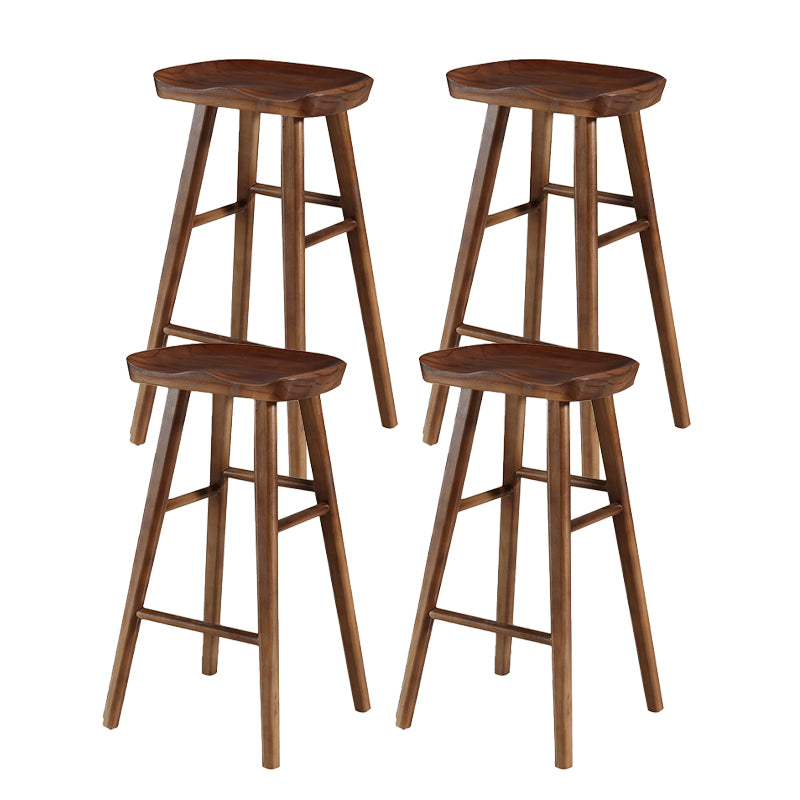 Tabouret de Bar en bois de Style industriel, siège de selle, tabouret de comptoir pour Bar de cuisine