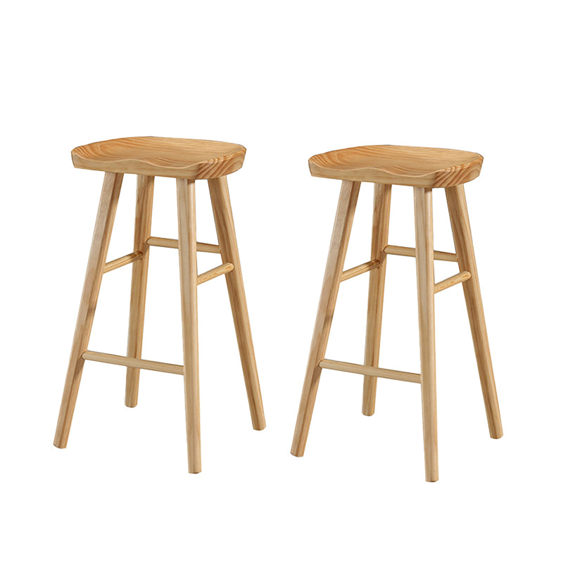 Tabouret de Bar en bois de Style industriel, siège de selle, tabouret de comptoir pour Bar de cuisine