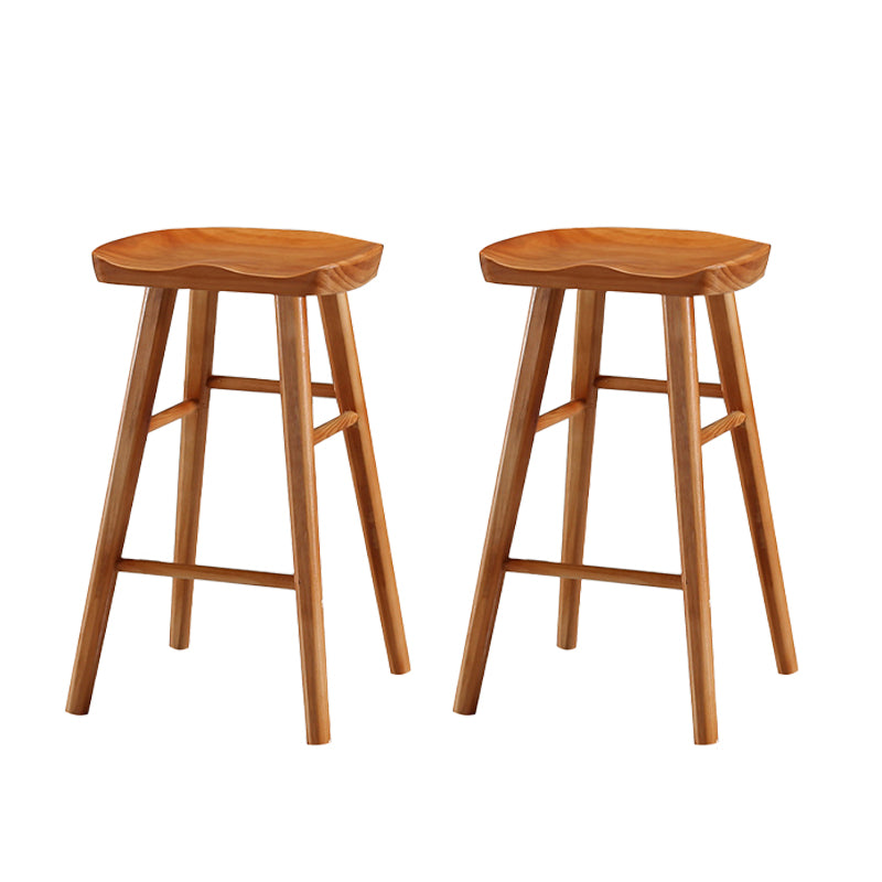 Tabouret de Bar en bois de Style industriel, siège de selle, tabouret de comptoir pour Bar de cuisine