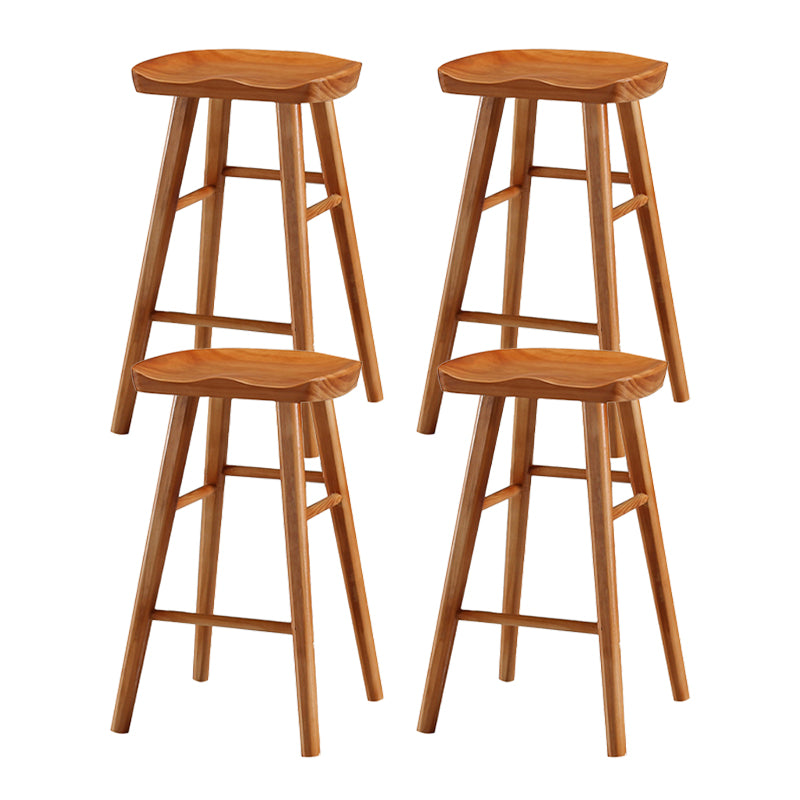 Tabouret de Bar en bois de Style industriel, siège de selle, tabouret de comptoir pour Bar de cuisine