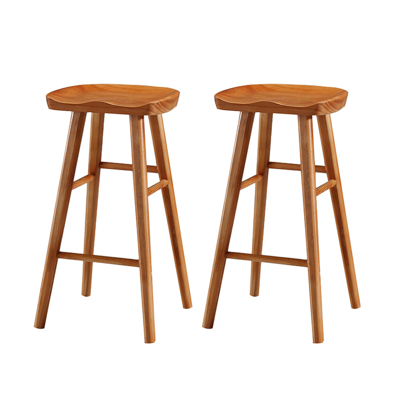 Tabouret de Bar en bois de Style industriel, siège de selle, tabouret de comptoir pour Bar de cuisine