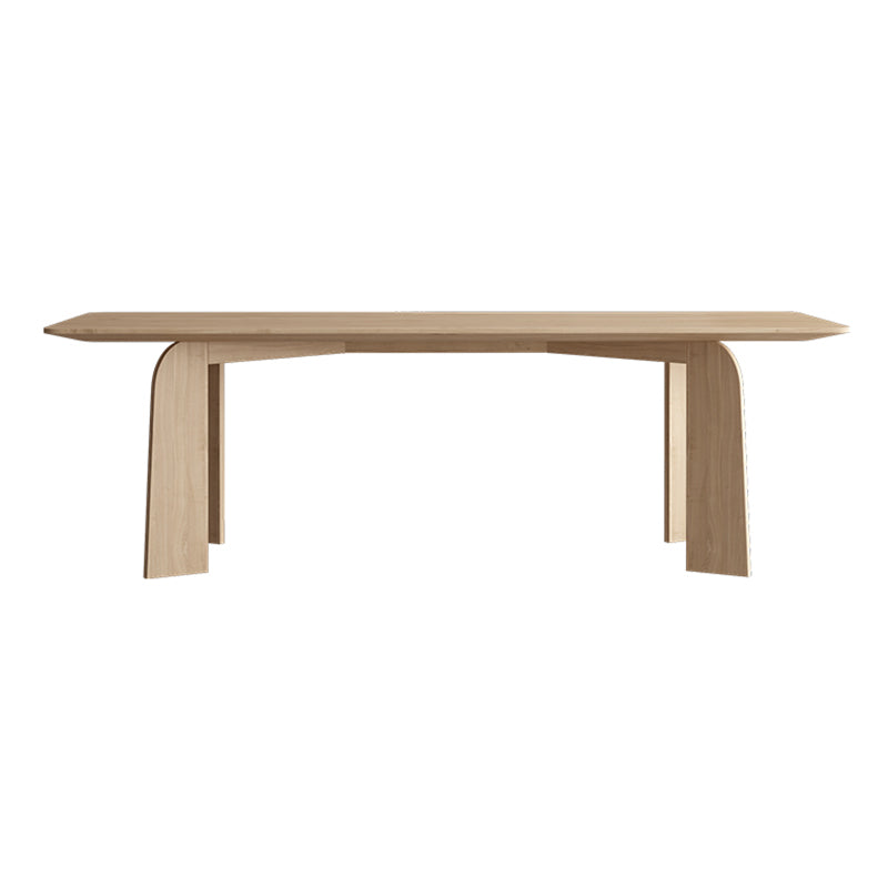 Modern 1/2/6/7 Pieces Dining Set Solid Wood Dining Table with Wooden Chairs