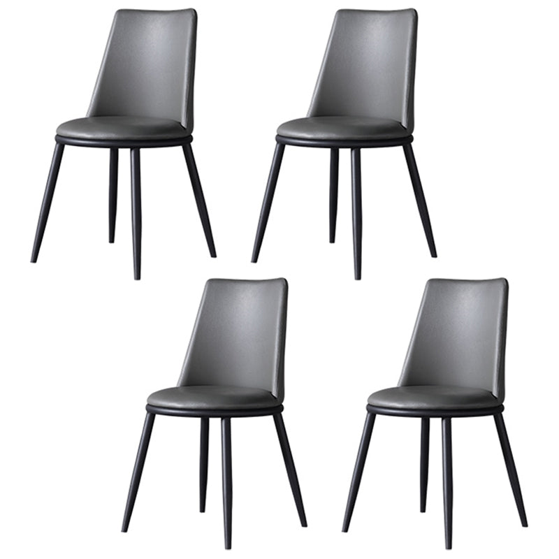 Modern 1/4/5/7 Pieces Dining Set Sintered Stone Top Dining Table with Leather Chairs