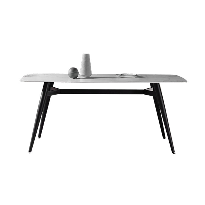 Modern 1/4/5/7 Pieces Dining Set Sintered Stone Top Dining Table with Leather Chairs