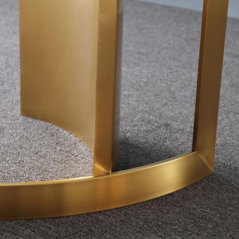 1/5/6/7 PCS Sillas de comedor Conjunto de mesa de comedor rectangular con base de pedestal doble