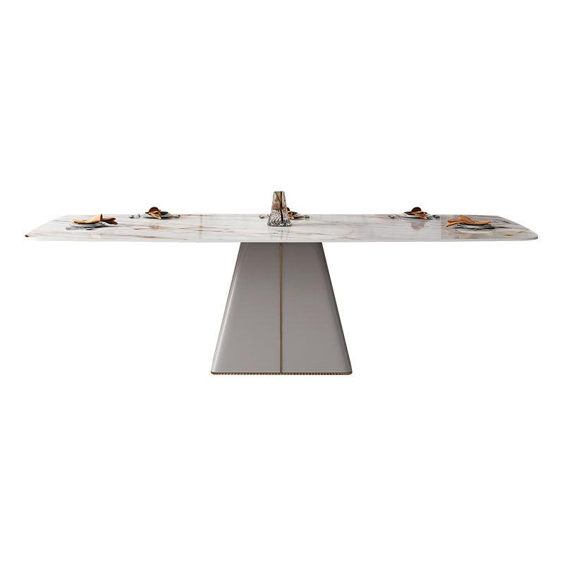 1/4/6/9 Pcs Dining Chairs Set  White Rectangular Dining Set with Leather Chairs