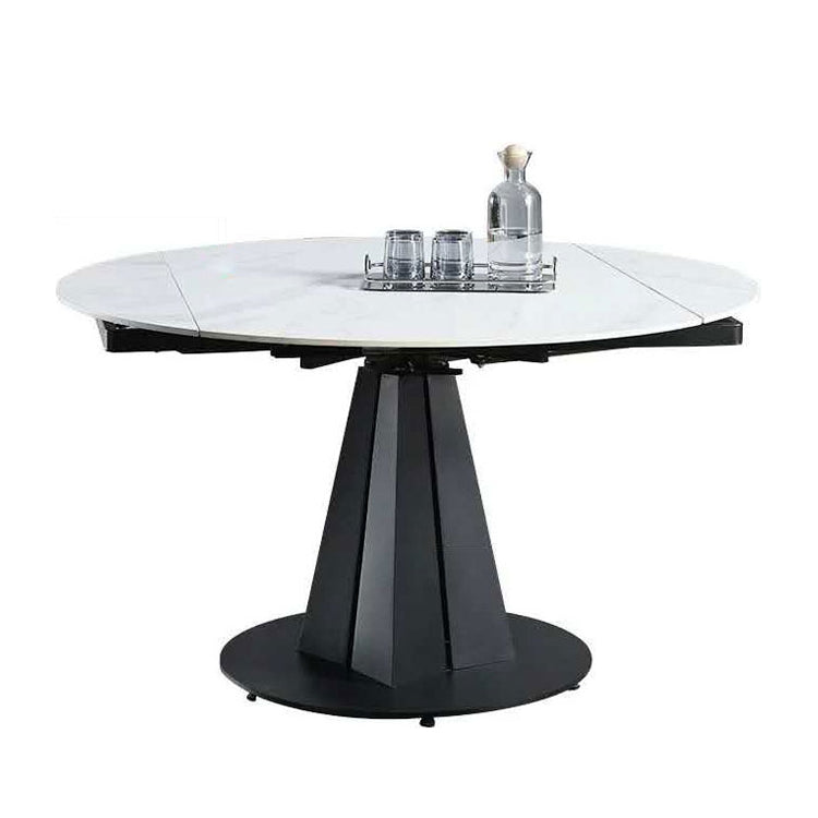 Modern Style 1/4/5/7 Pieces Dining Set Sintered Stone Dining Table Set with Metal Legs