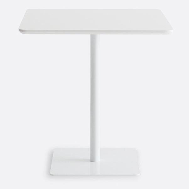Square Pedestal Dinner Table Industrial Style MDF Dining Table for Indoor