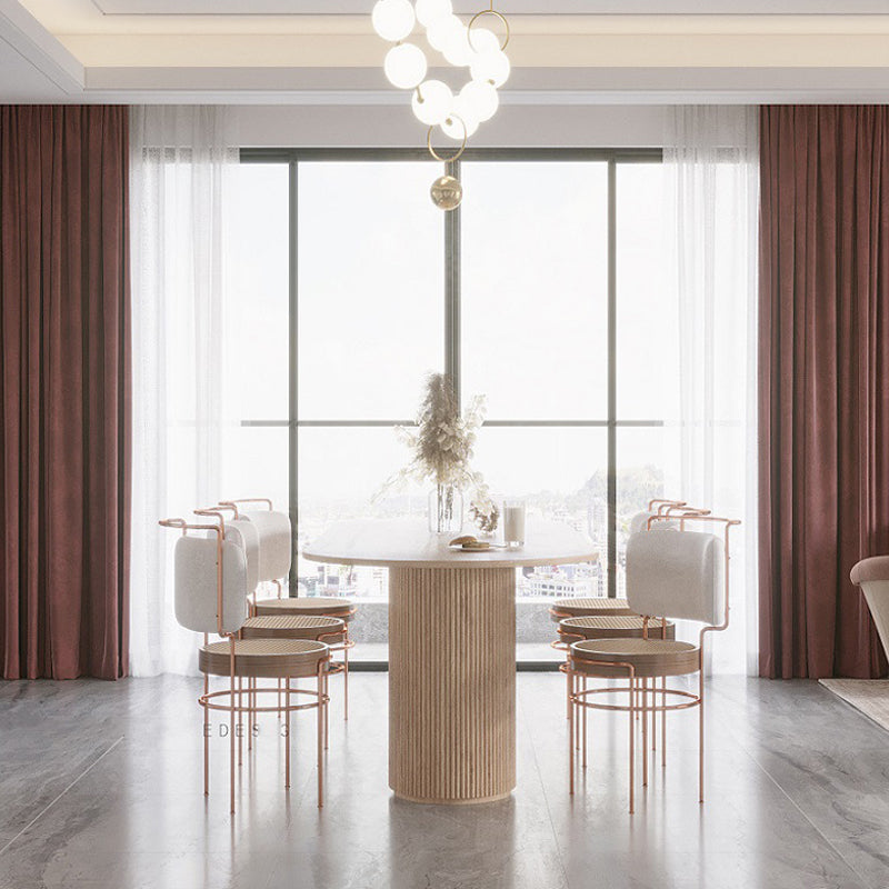 Mesa de comedor de madera maciza de pino