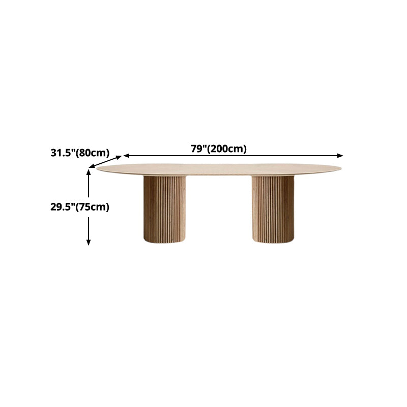 Mesa de comedor de madera maciza de pino