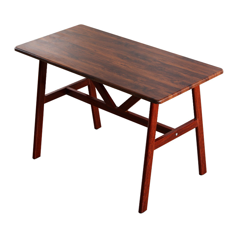 Mesa de madera de cocina industrial para restaurante mesa de comedor con base de madera