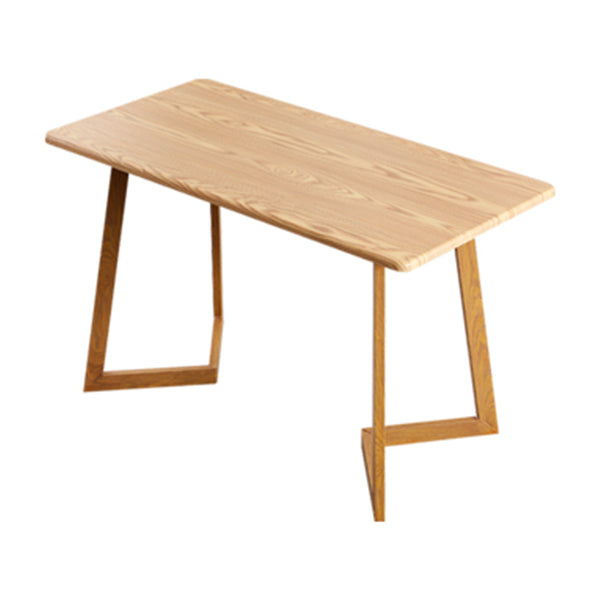 Mesa de madera de cocina industrial para restaurante mesa de comedor con base de madera