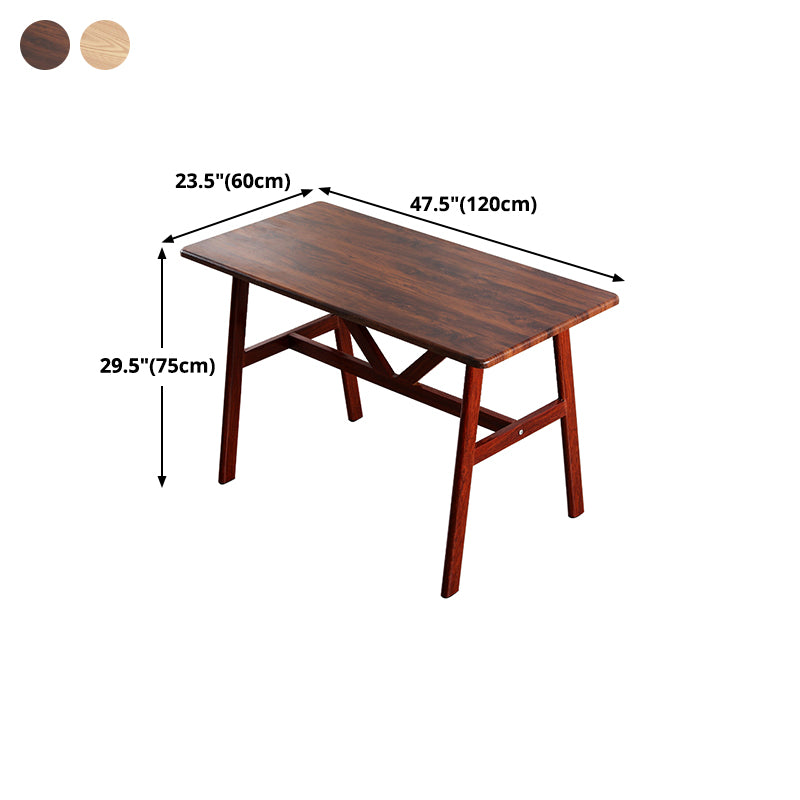 Mesa de madera de cocina industrial para restaurante mesa de comedor con base de madera
