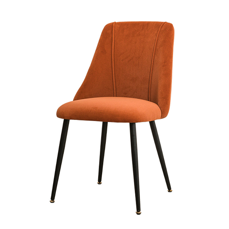 Modern Velvet Home Side Chair Parsons Matte Finish Dining Chair