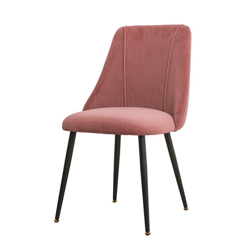 Modern Velvet Home Side Chair Parsons Matte Finish Dining Chair
