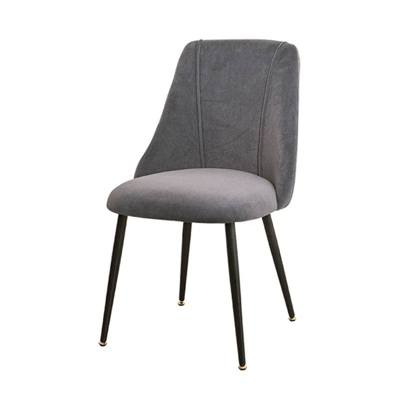 Modern Velvet Home Side Chair Parsons Matte Finish Dining Chair
