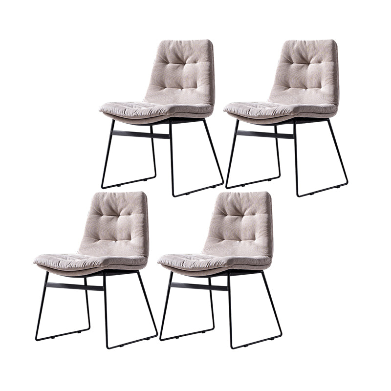 Silla contemporánea que cena las sillas sin brazos con las piernas del metal para la cocina