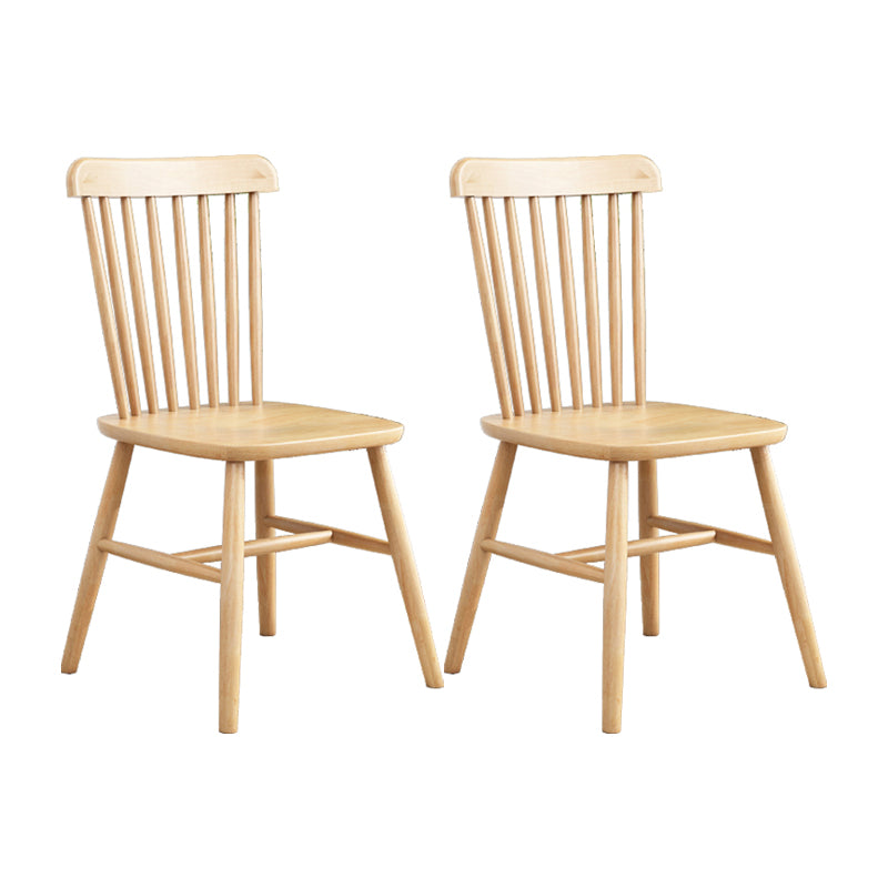 Silla contemporánea comedor silla sin brazos con patas de madera para cocina