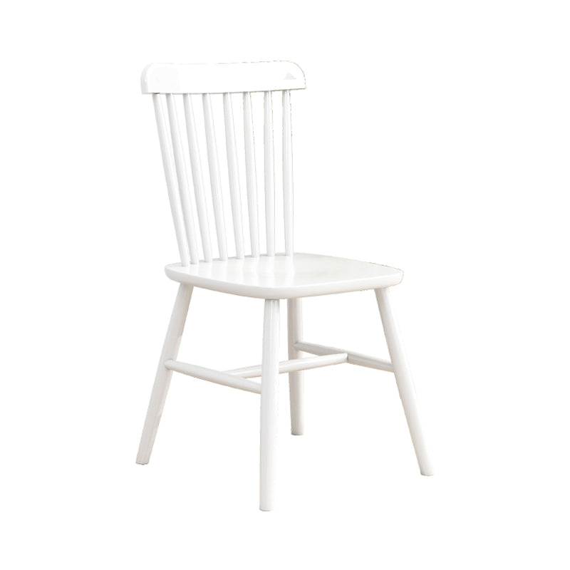 Contemporary Chair Dining Armless Chair with Wooden Legs for Kitchen