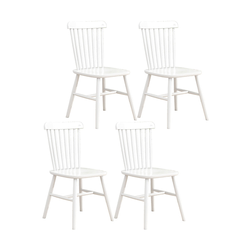 Silla contemporánea comedor silla sin brazos con patas de madera para cocina