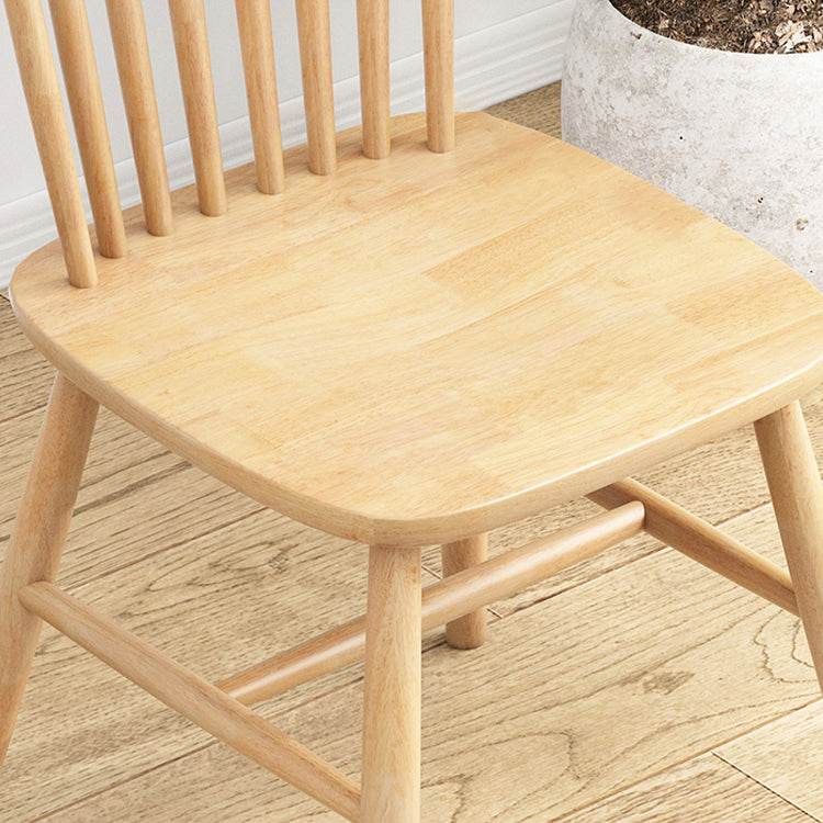 Silla contemporánea comedor silla sin brazos con patas de madera para cocina
