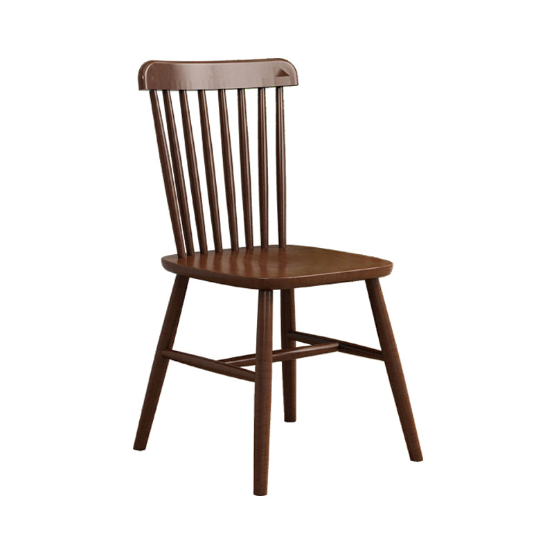 Contemporary Chair Dining Armless Chair with Wooden Legs for Kitchen