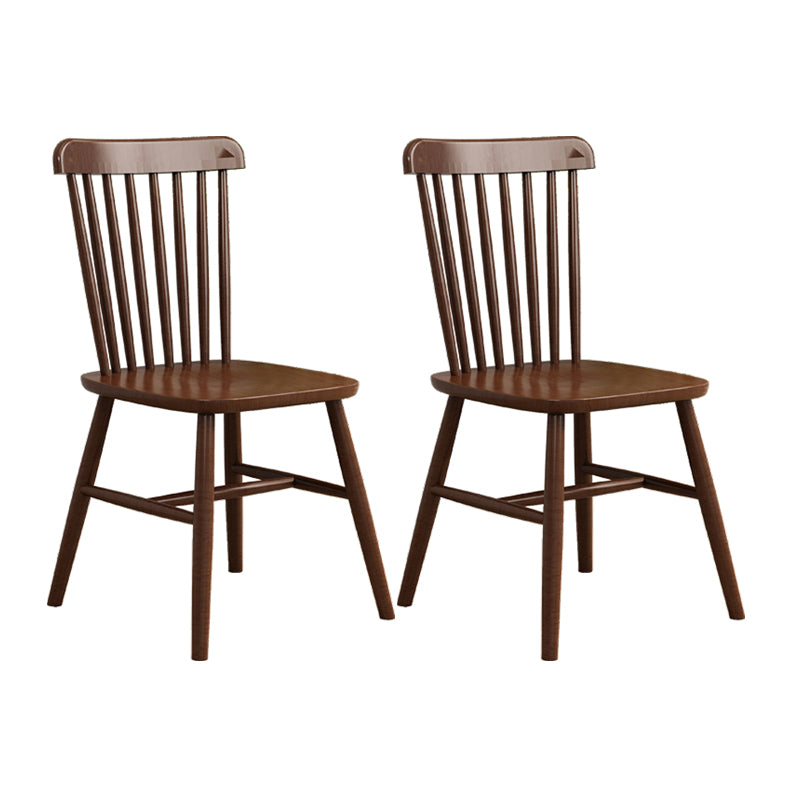 Silla contemporánea comedor silla sin brazos con patas de madera para cocina