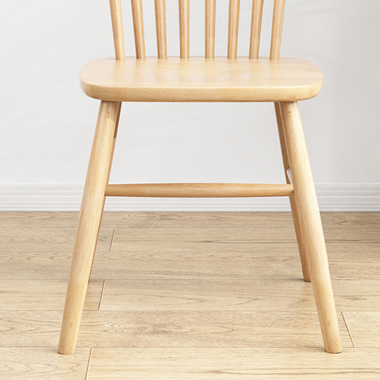 Silla contemporánea comedor silla sin brazos con patas de madera para cocina