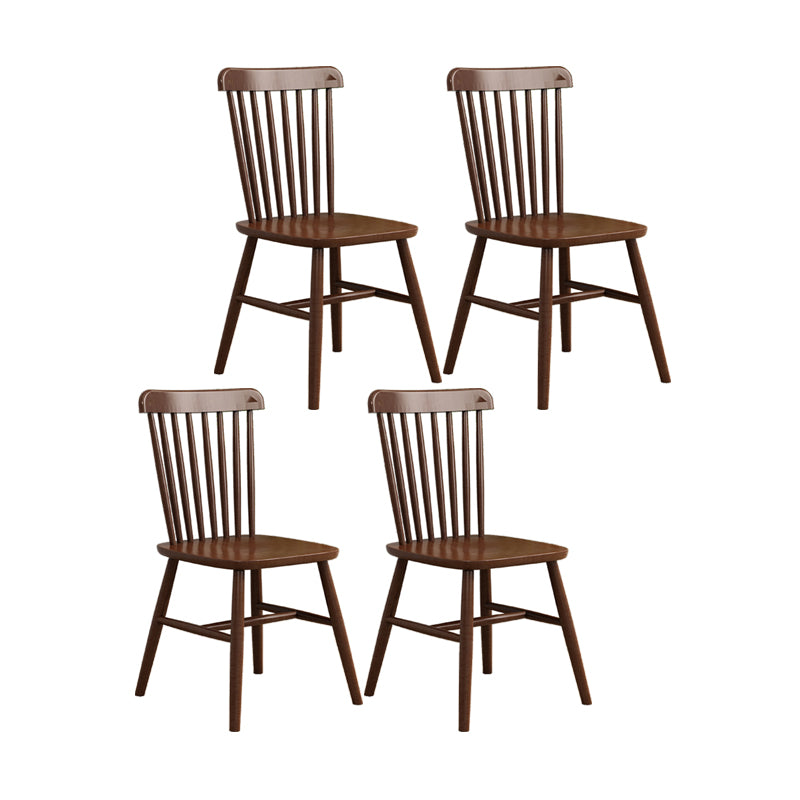 Silla contemporánea comedor silla sin brazos con patas de madera para cocina