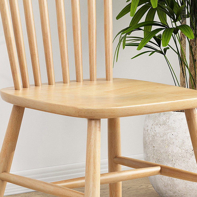 Silla contemporánea comedor silla sin brazos con patas de madera para cocina