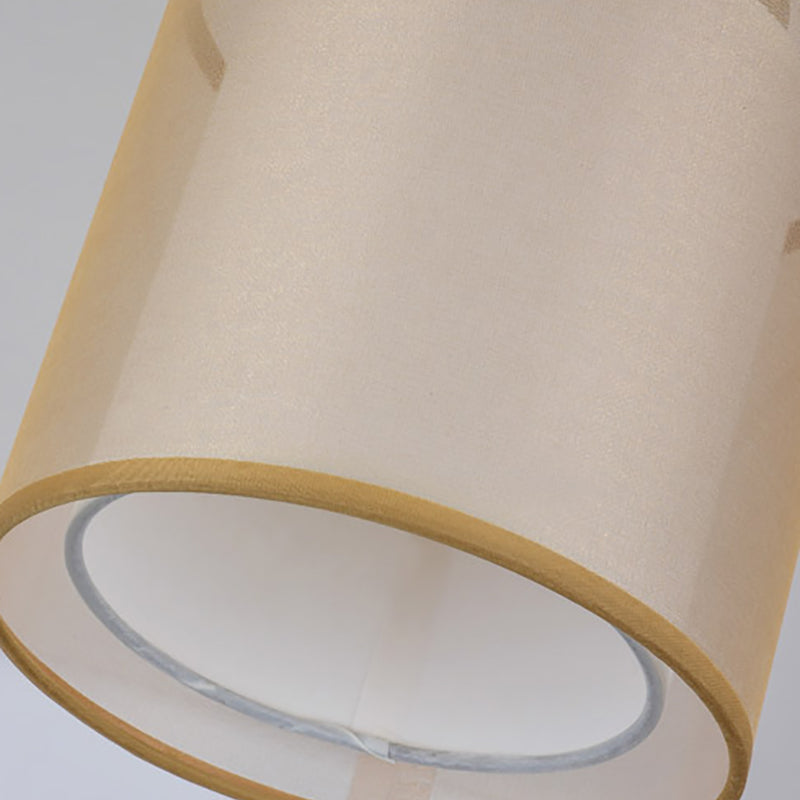 Luz de montaje de techo geométrico de tela Luz de luz de montaje tradicional Luz montada en el techo del pasillo