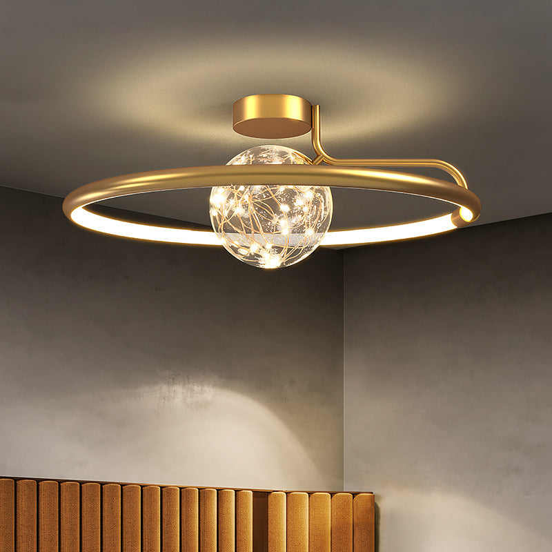 Sphère contemporaine luminaire luminaire 2 légers luminaires de plafond lucratif