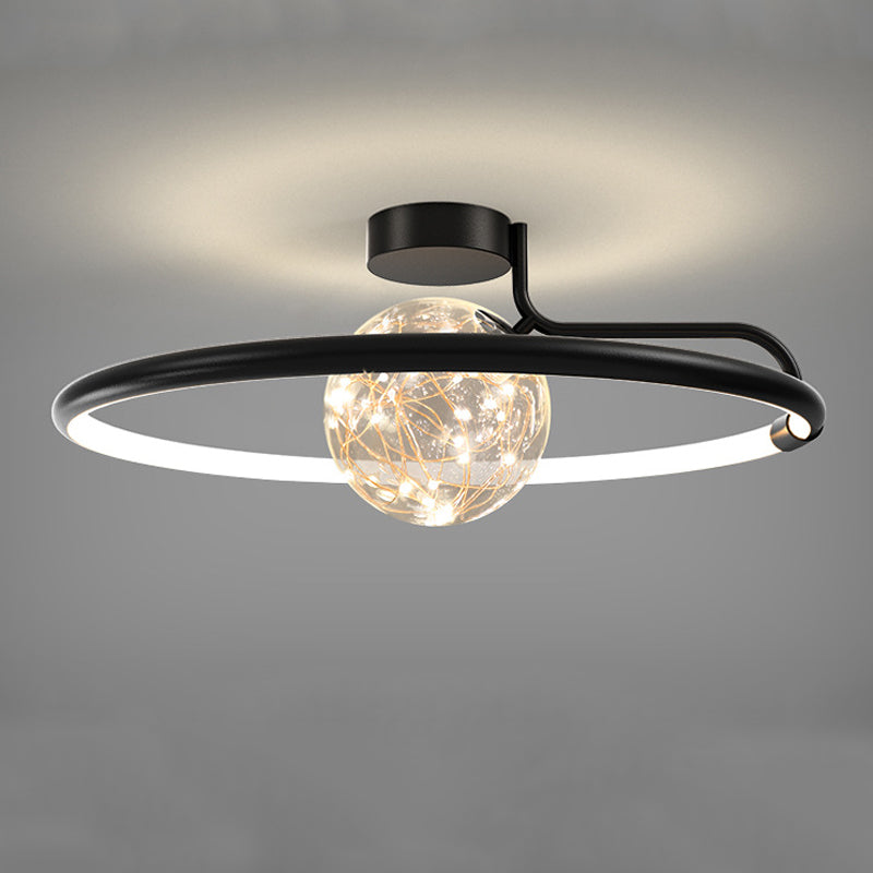 Sphère contemporaine luminaire luminaire 2 légers luminaires de plafond lucratif