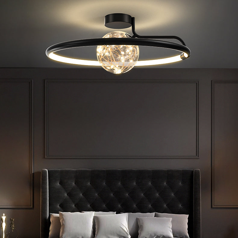 Sphère contemporaine luminaire luminaire 2 légers luminaires de plafond lucratif