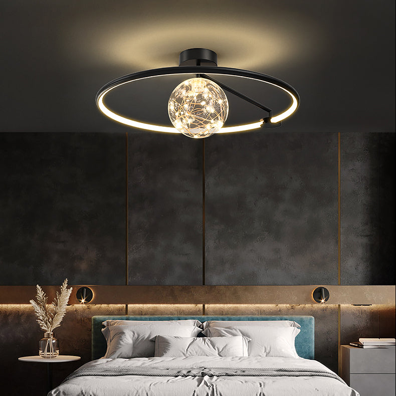 Sphère contemporaine luminaire luminaire 2 légers luminaires de plafond lucratif