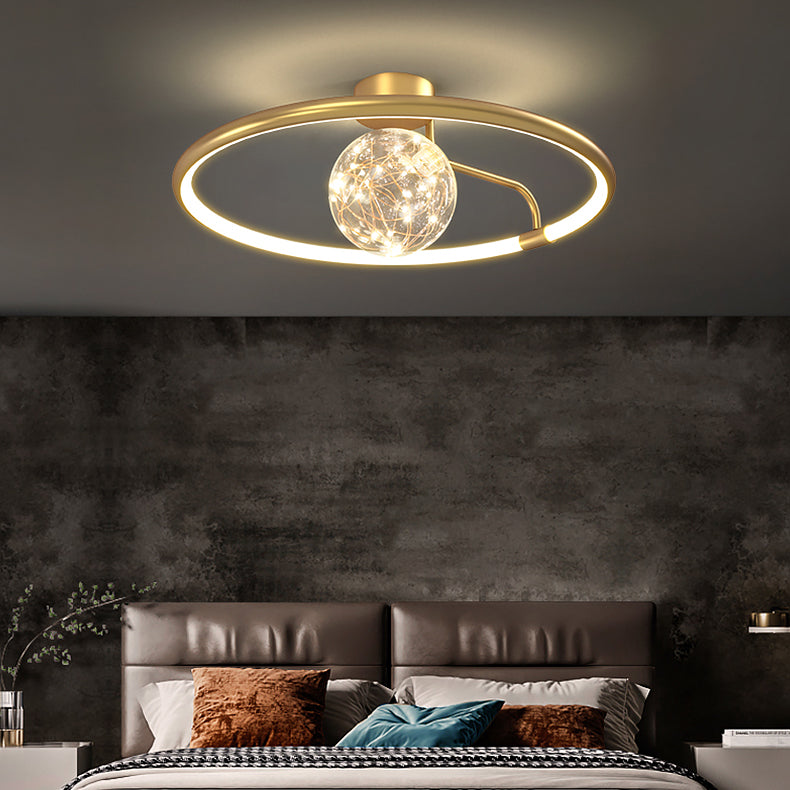 Sphère contemporaine luminaire luminaire 2 légers luminaires de plafond lucratif