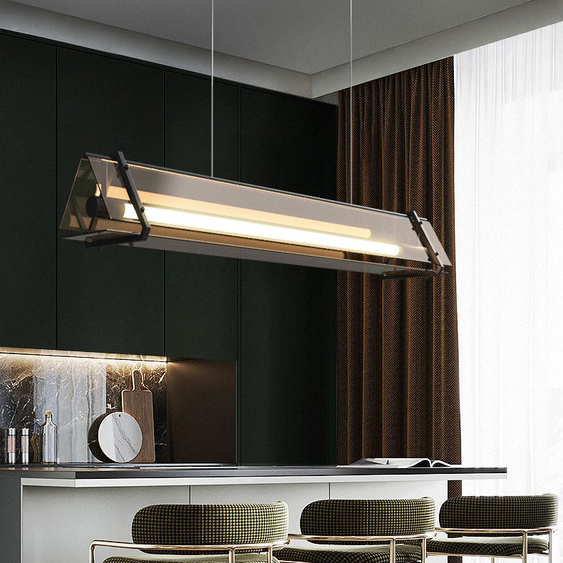 Geometría de estilo moderno Coste de vidrio transparente 1 luz colgante colgante de luz