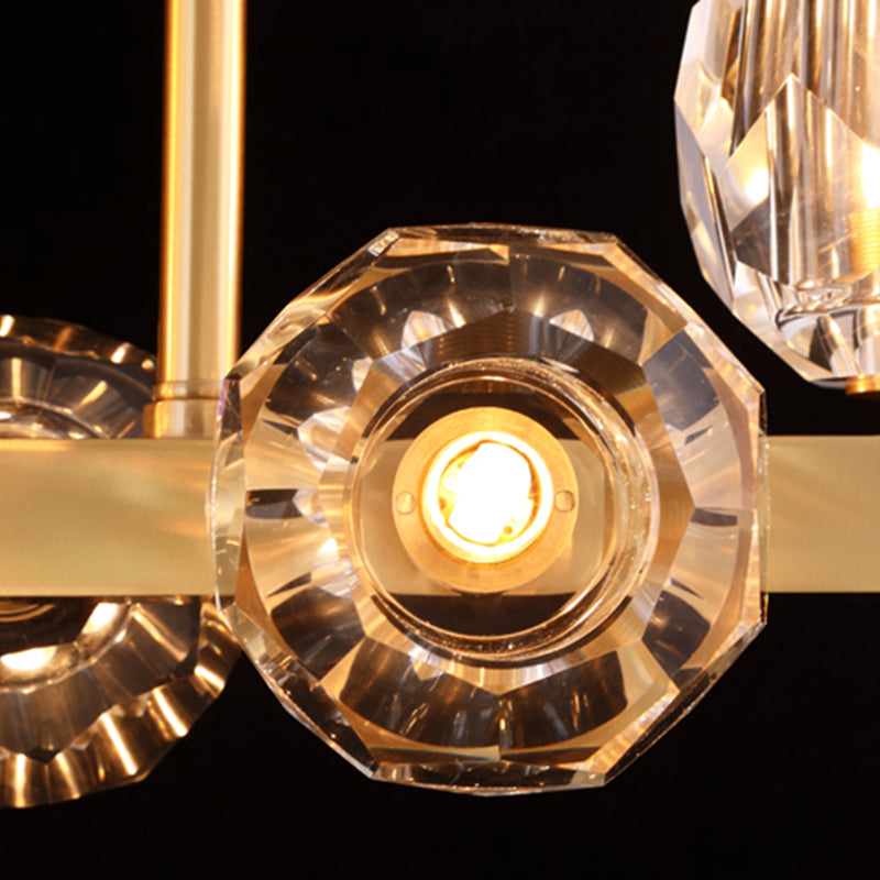 Luces colgantes de domo de estilo moderno luces colgantes de vidrio transparente