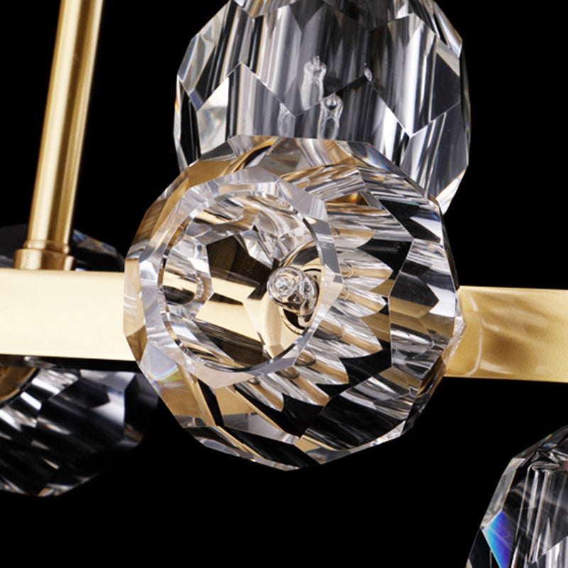 Luces colgantes de domo de estilo moderno luces colgantes de vidrio transparente