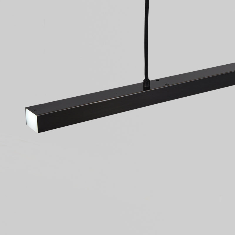 Zeitgenössische Küche Anhänger Leichtes lineares Metall 1 Light Island Lighting Idee