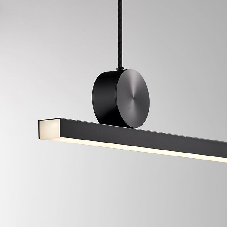 Zeitgenössische Küche Anhänger Leichtes lineares Metall 1 Light Island Lighting Idee