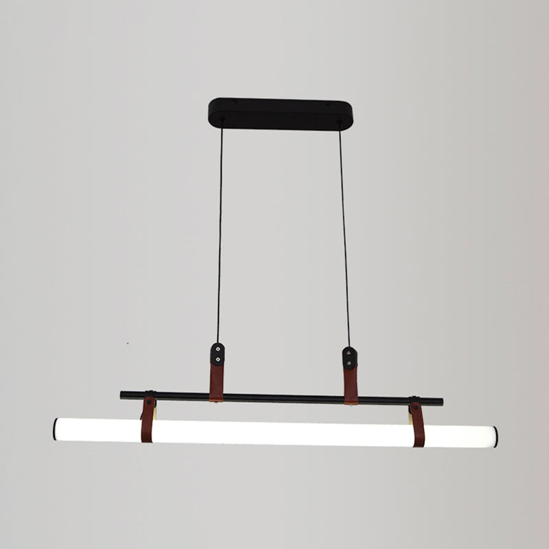 Iluminación colgante moderna luz colgante de isla lineal para comedor