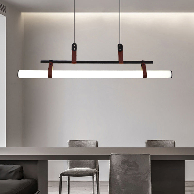 Iluminación colgante moderna luz colgante de isla lineal para comedor