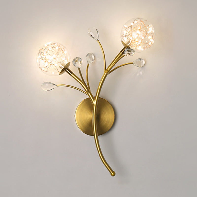 Kugelform Glaswand Licht moderner Stil 2 Leichter Wandhalterung Licht