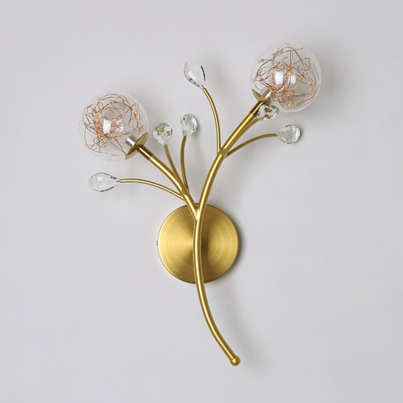 Kugelform Glaswand Licht moderner Stil 2 Leichter Wandhalterung Licht